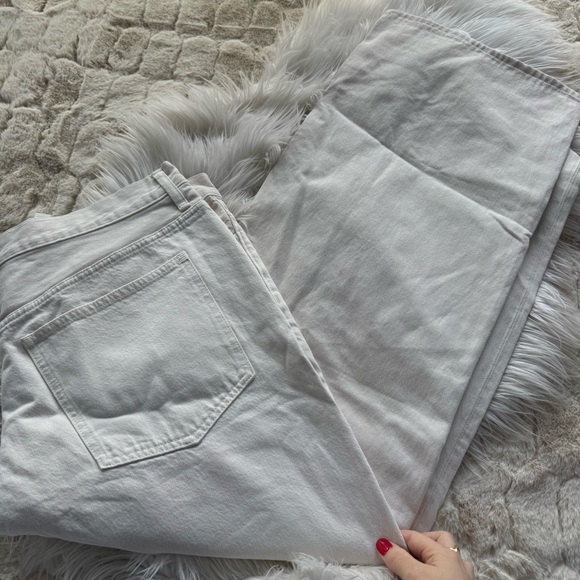 NWT Madewell Low-Slung Baggy Jeans in Vintage Ivory - Picture 11 of 14